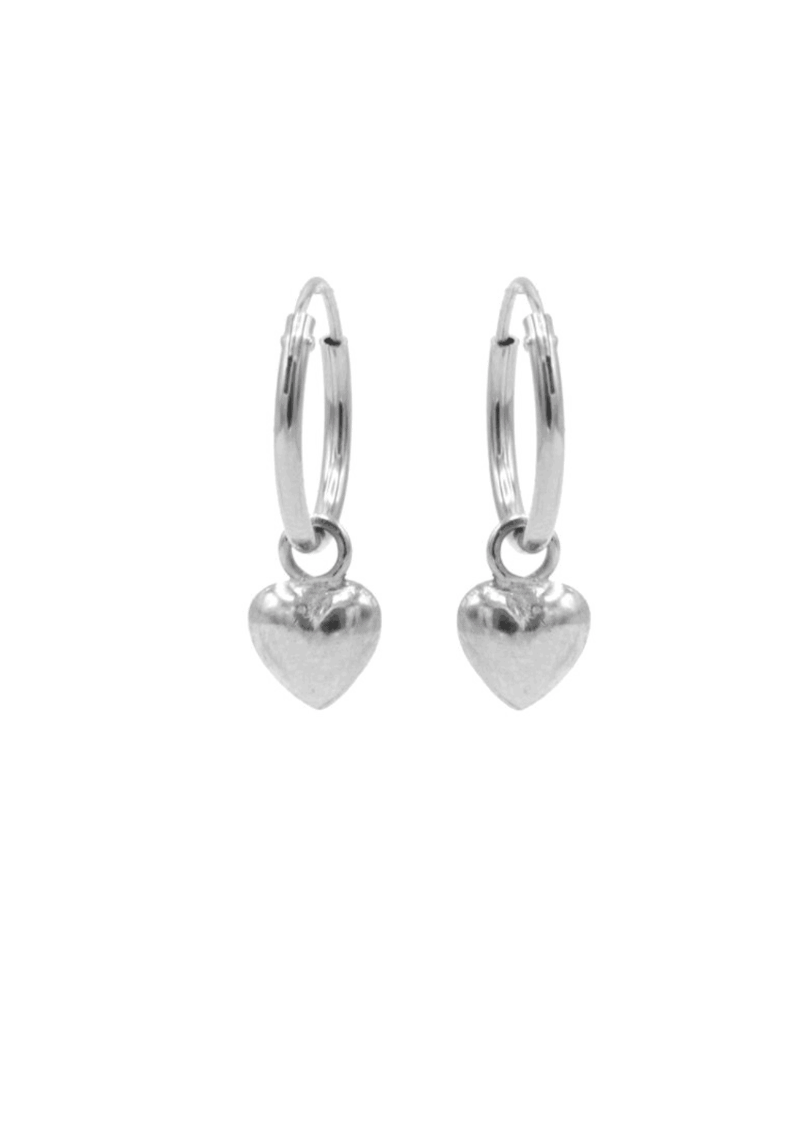 Karma Karma - Karma Hoops Symbols Heart 2 Silver