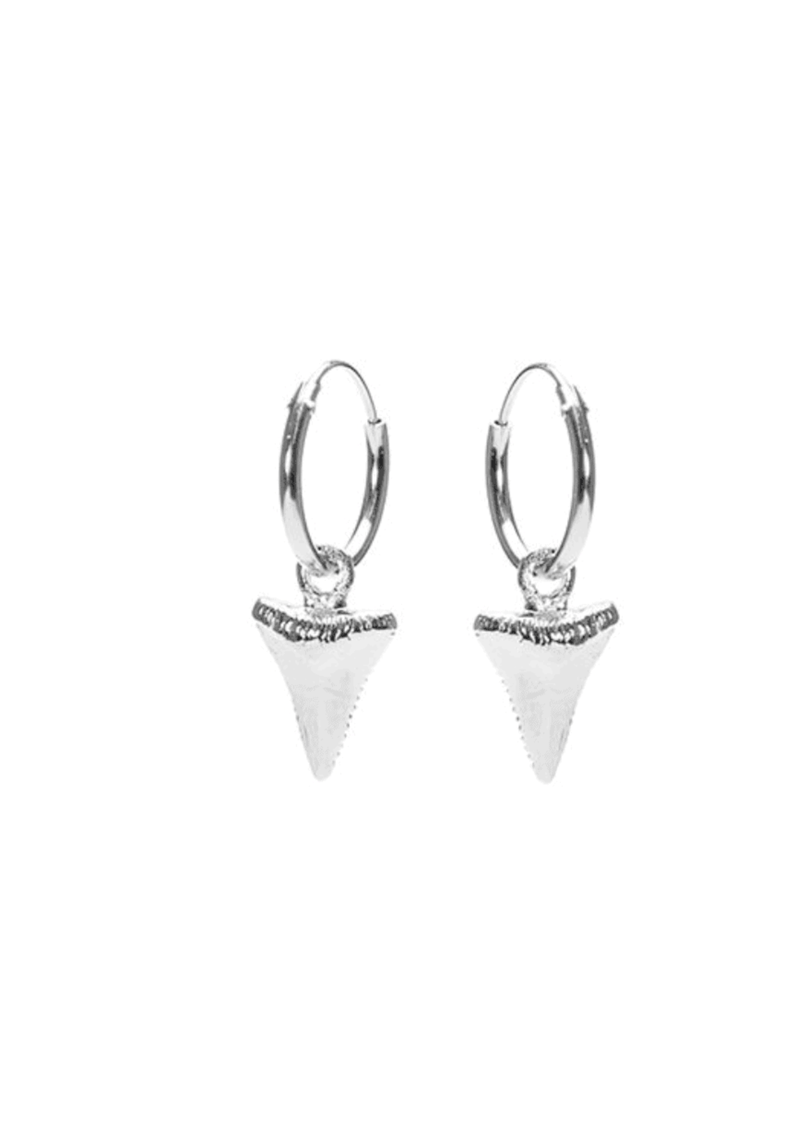 Karma Karma - Karma Hoops Symbols Shark Tooth Silver