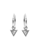 Karma Karma - Karma Hoops Symbols Tiny Triangle Silver