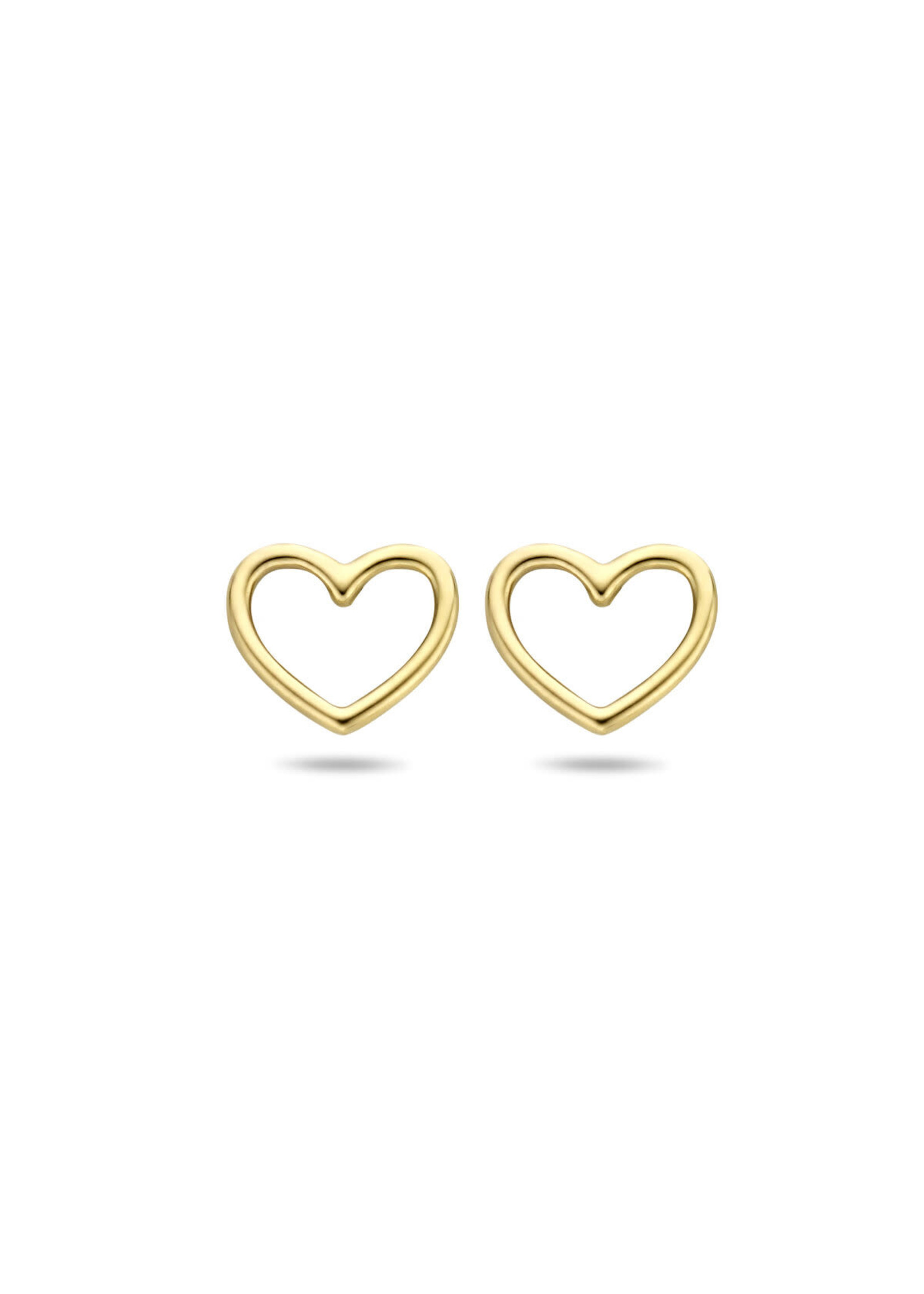 Cataleya jewels Gouden oorknoppen hart