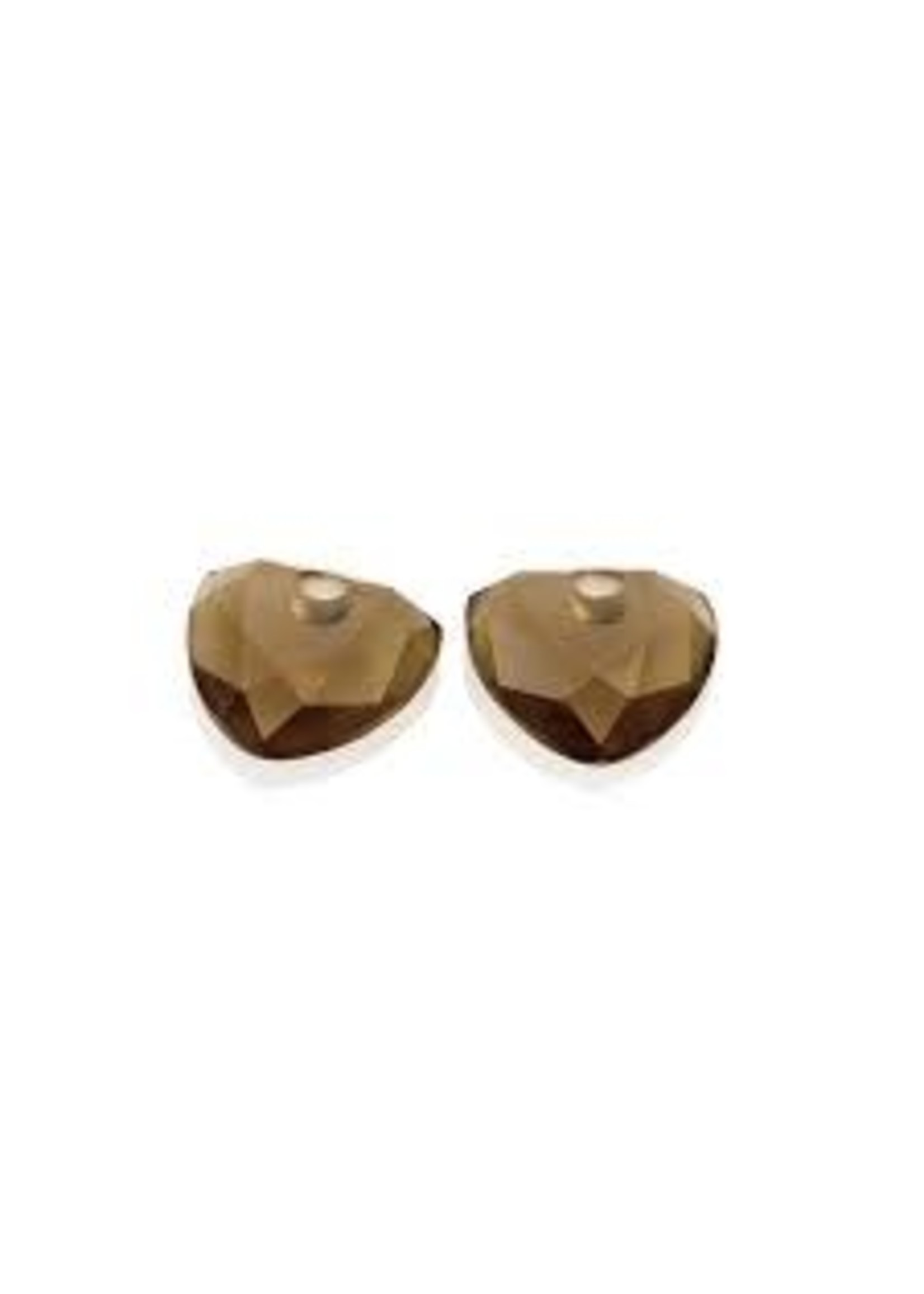 Sparkling Jewels Smoky Quartz Trillion Cut Earring Gemstones EAGEM23-TRI