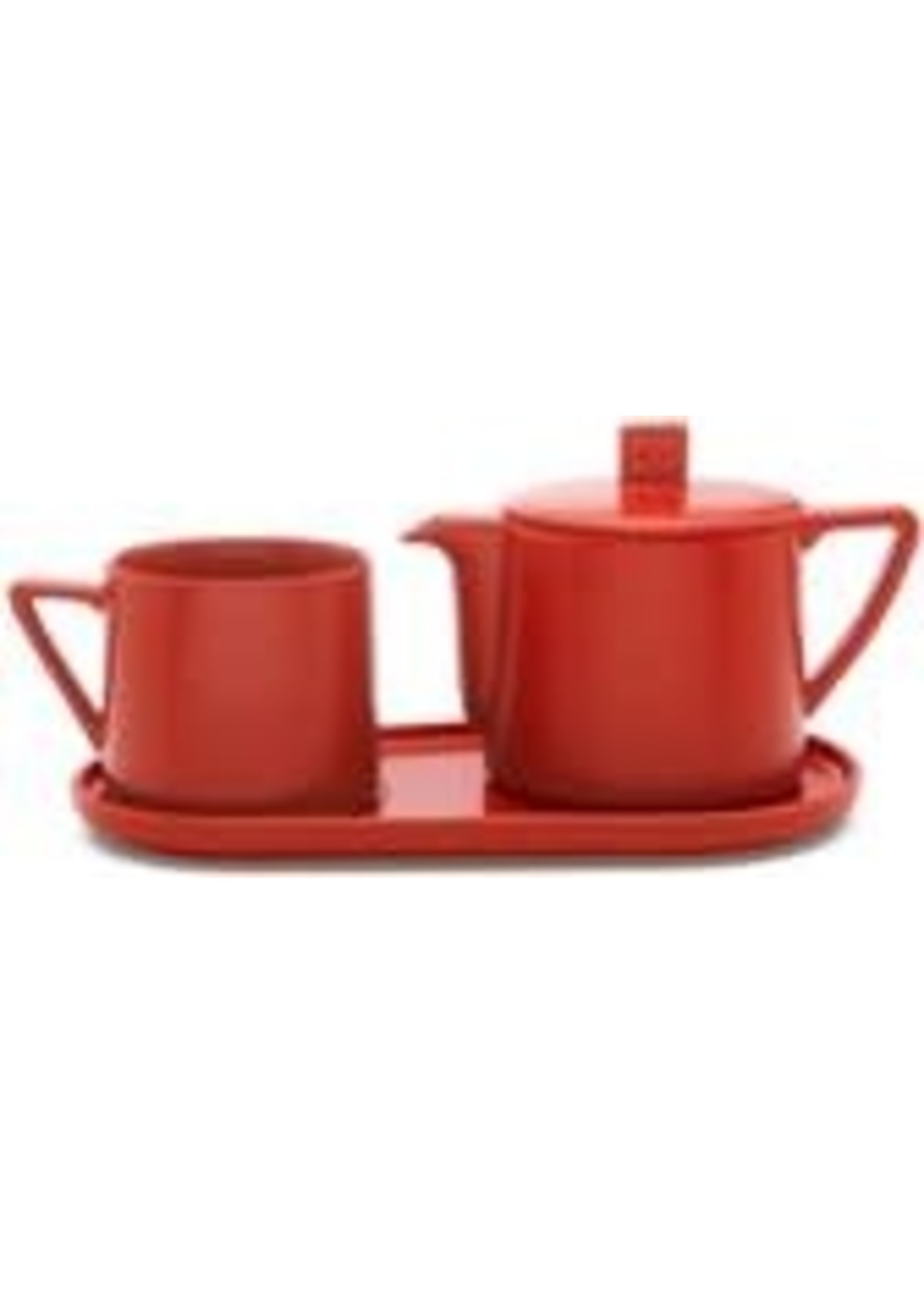 bredemeijer Bredemeijer - Tea for one set Lund - Rood