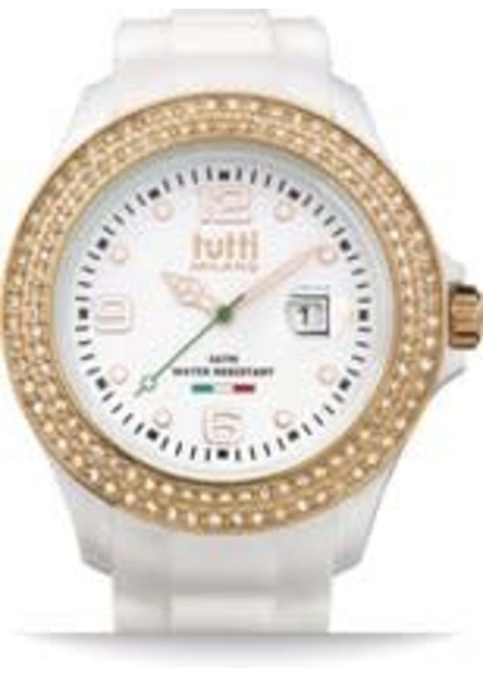 Tutti Milano Tutti Milano - TM004WH-RO-Z - horloge - 42.5MM - wit - collectie Cristallo