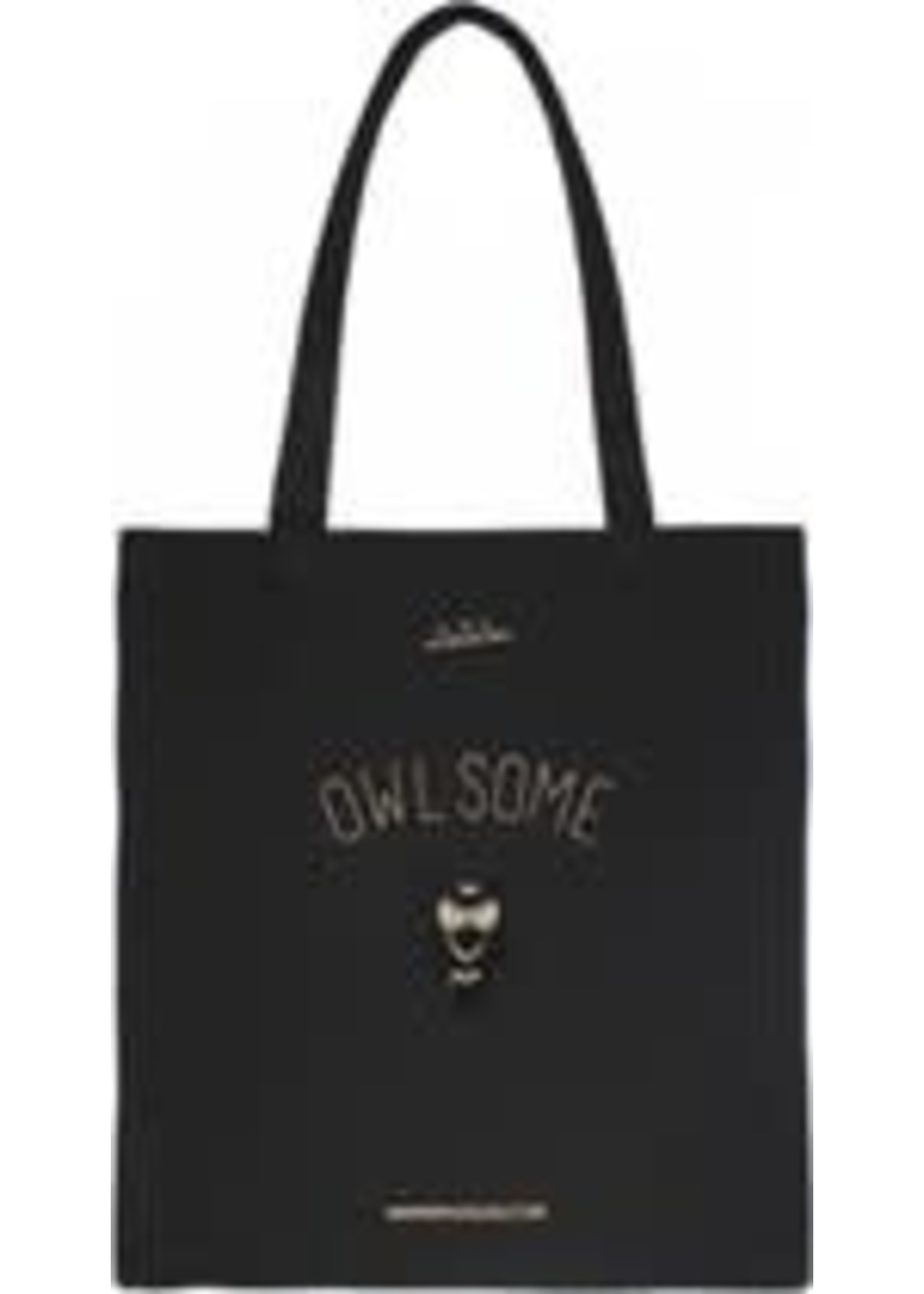 LouLou LouLou Essentiels Canvas Caba tas Owl Black