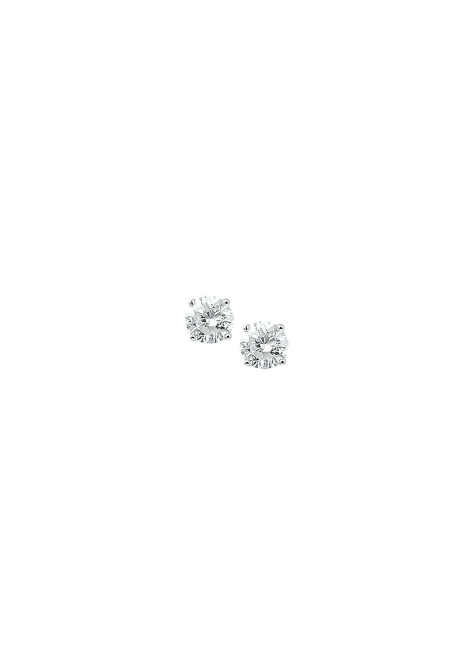 Cataleya jewels Zilveren oorknoppen zirkonia 6mm
