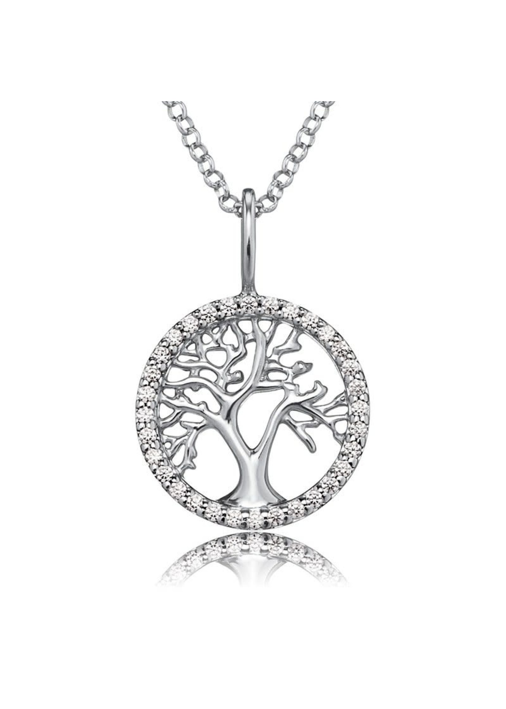 Engelsrufer Engelsrufer collier levensboom zirkonia ERN-LILTREE-ZI