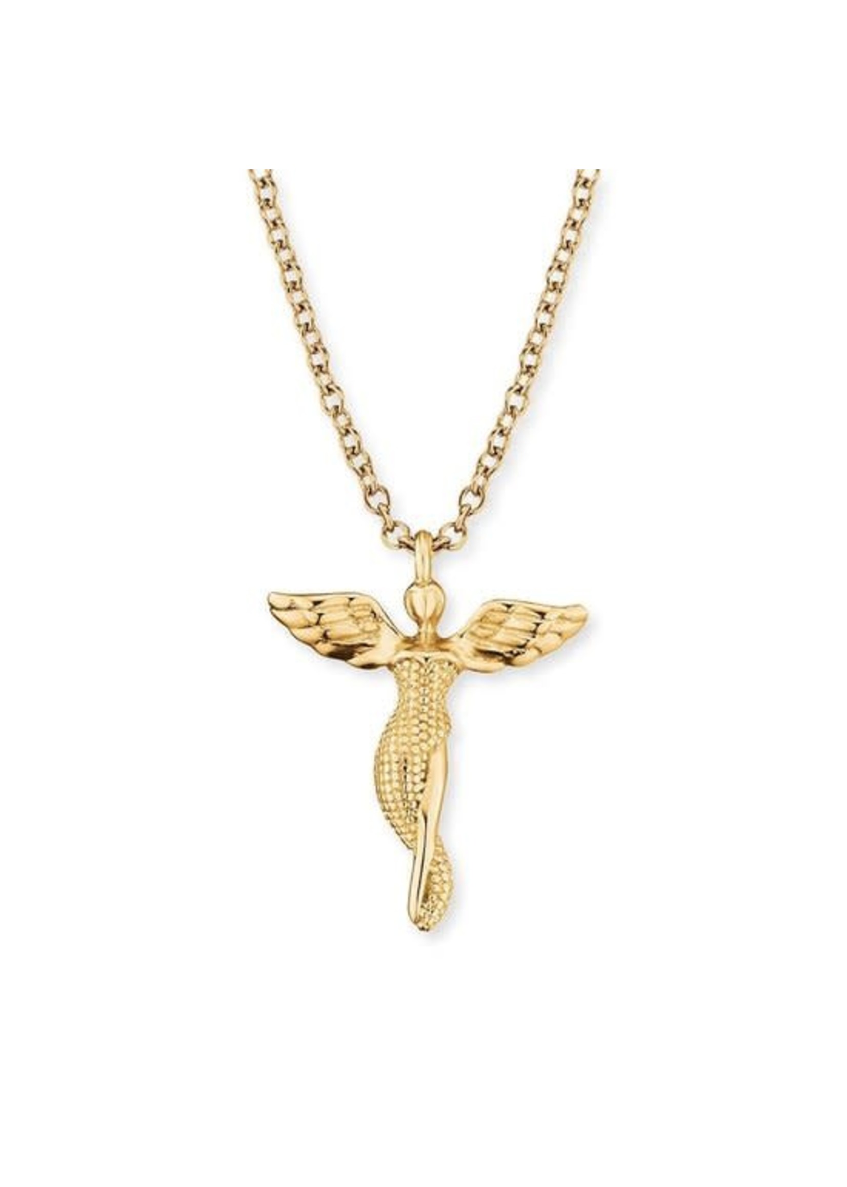 Engelsrufer Engelsrufer ketting Angel zilver golfplated