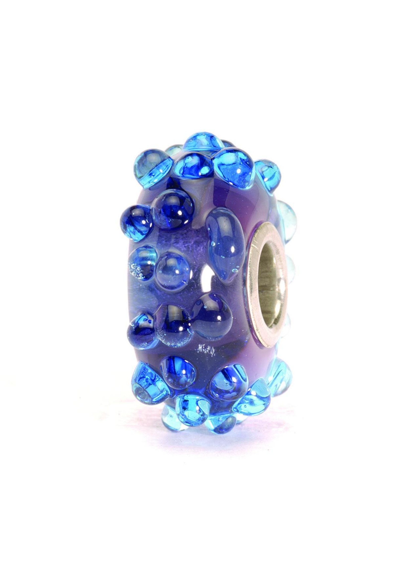 Trollbeads Trollbeads 61332 kraal Bruisend Blauw glas-zilver