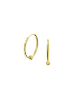 Cataleya jewels Bolletje 14k Dames Oorringen - 11.5 mm