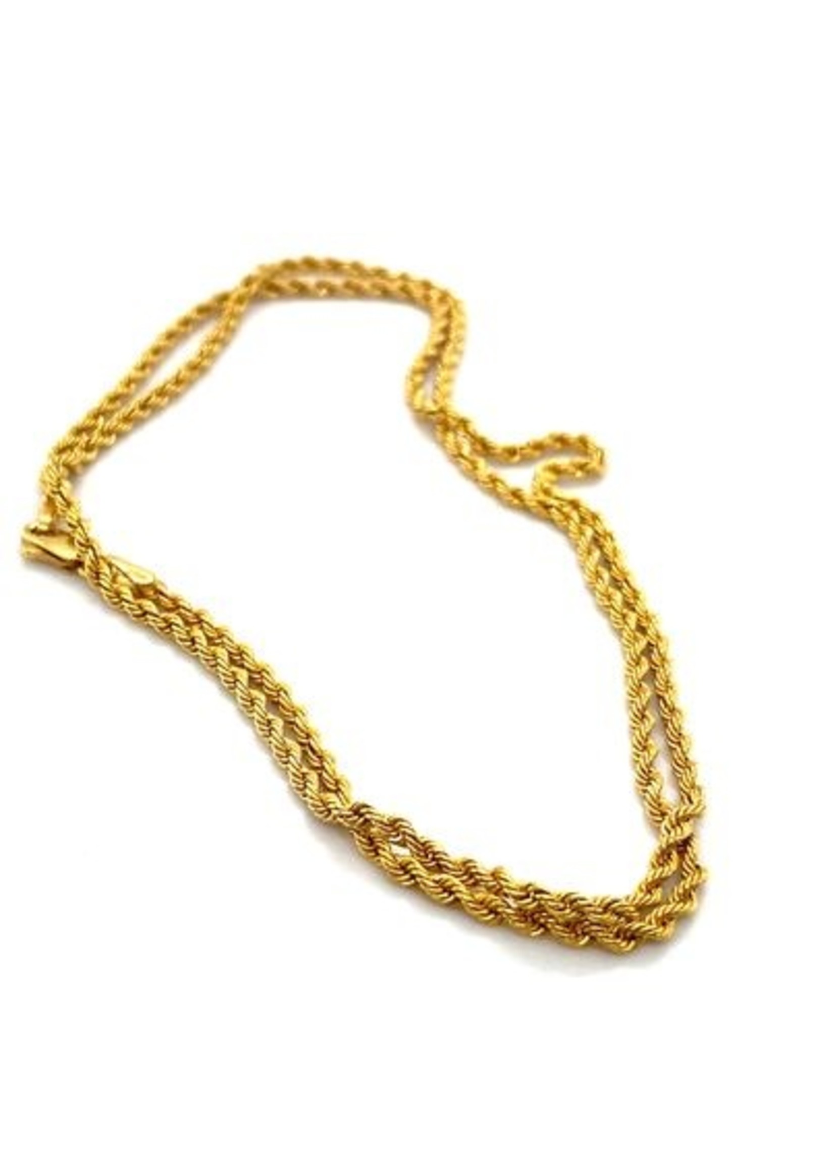 Vintage & Occasion Occasion 18k gouden koordcollier 51cm 2,2mm