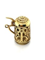 Vintage & Occasion Occasion vintage 14k gouden hanger van een bier pull