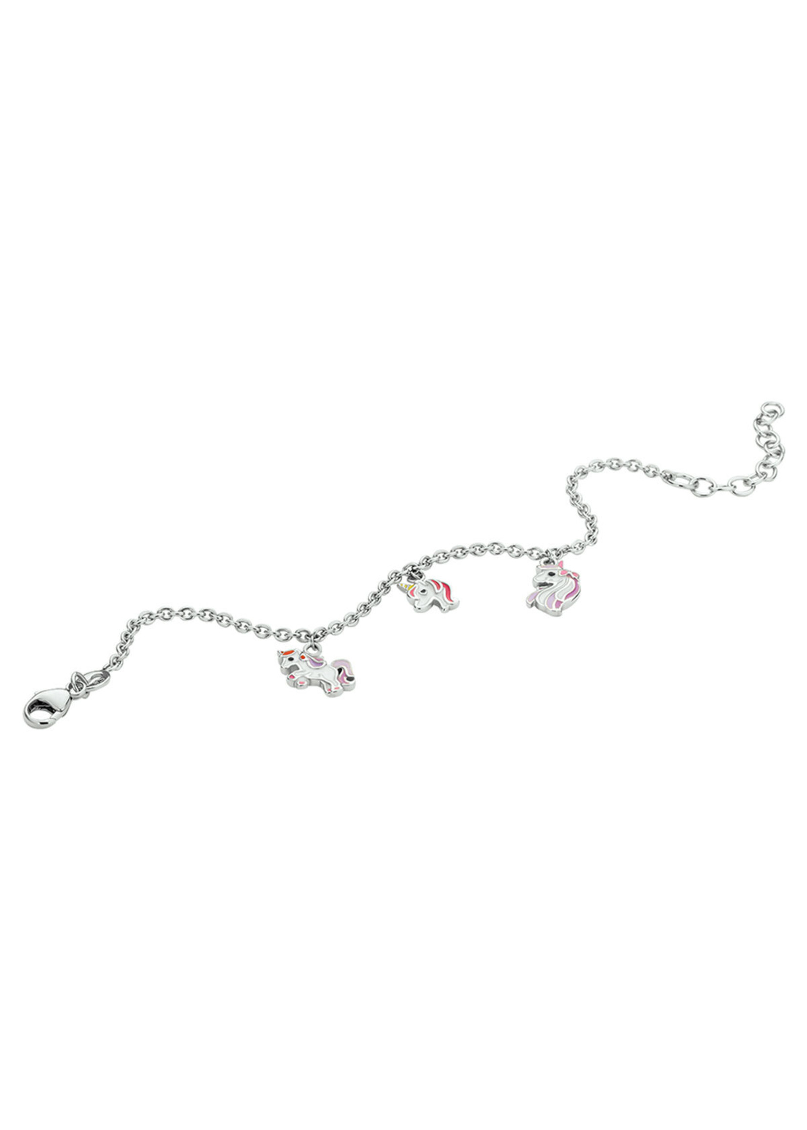 Cataleya jewels Armband Eenhoorn 1,8 mm 13 + 3 cm - Zilver