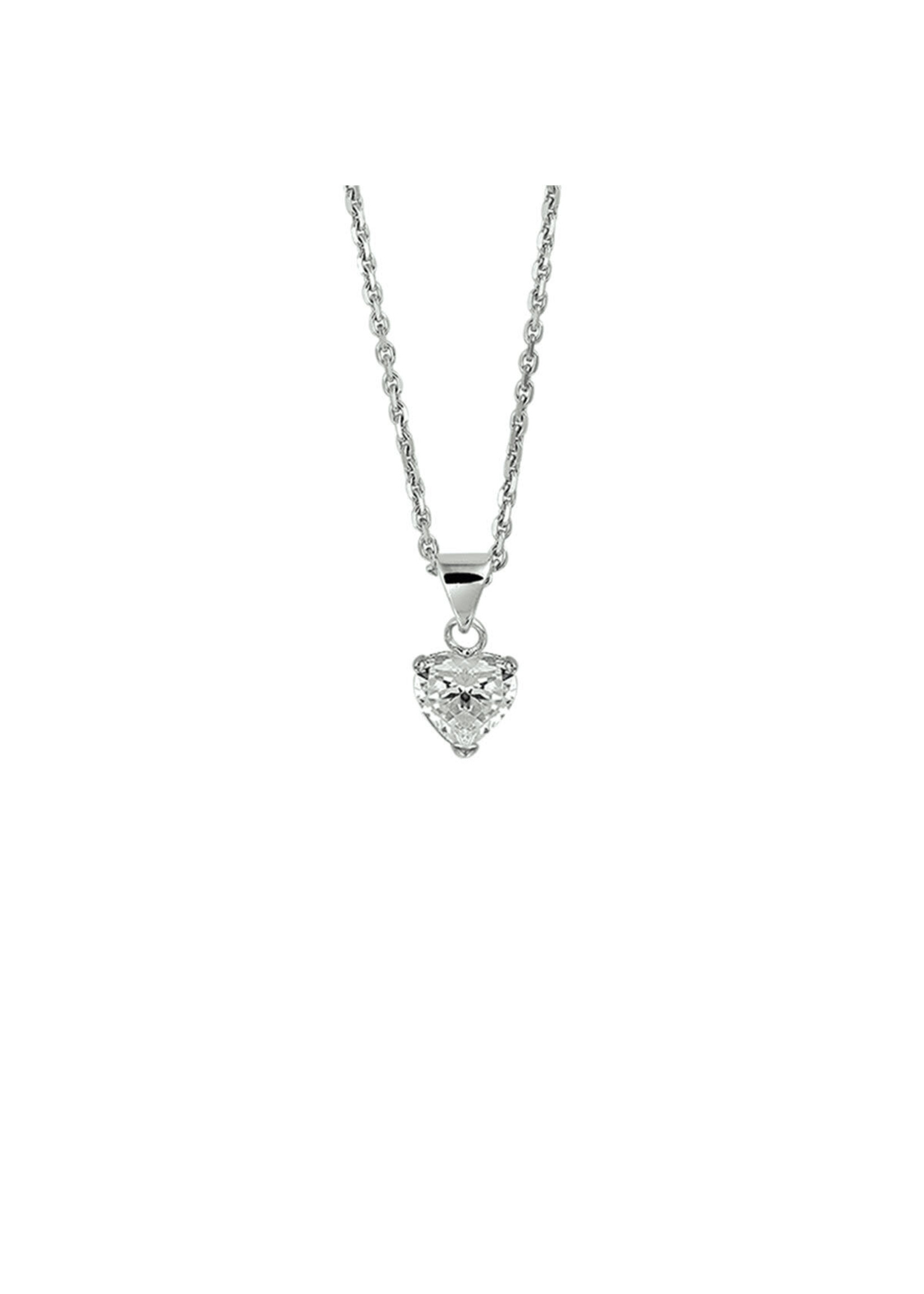 Cataleya jewels collier hart zirkonia 41 + 4 cm