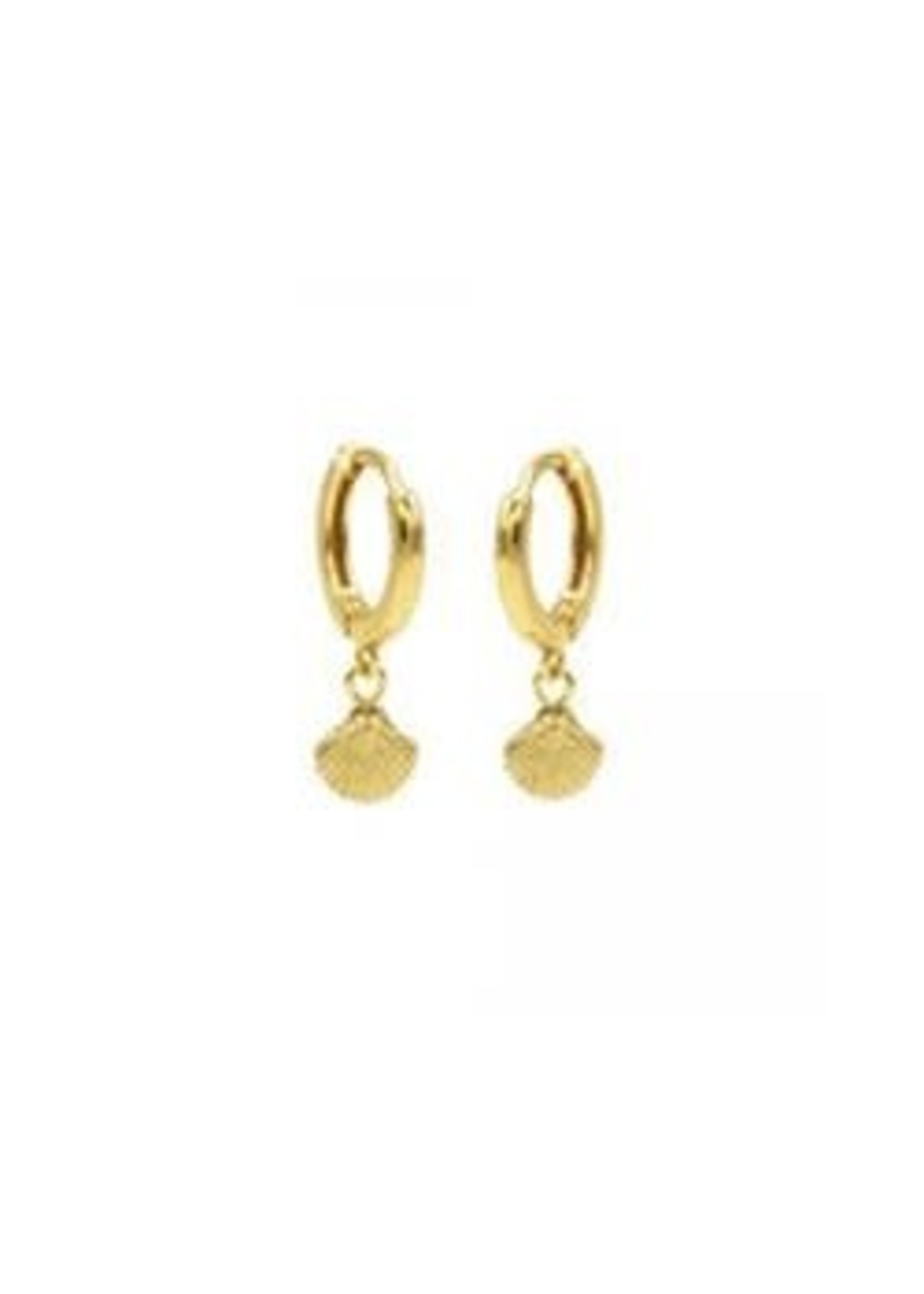 Karma Karma hinged hoops symbool shell gold M2263HIN