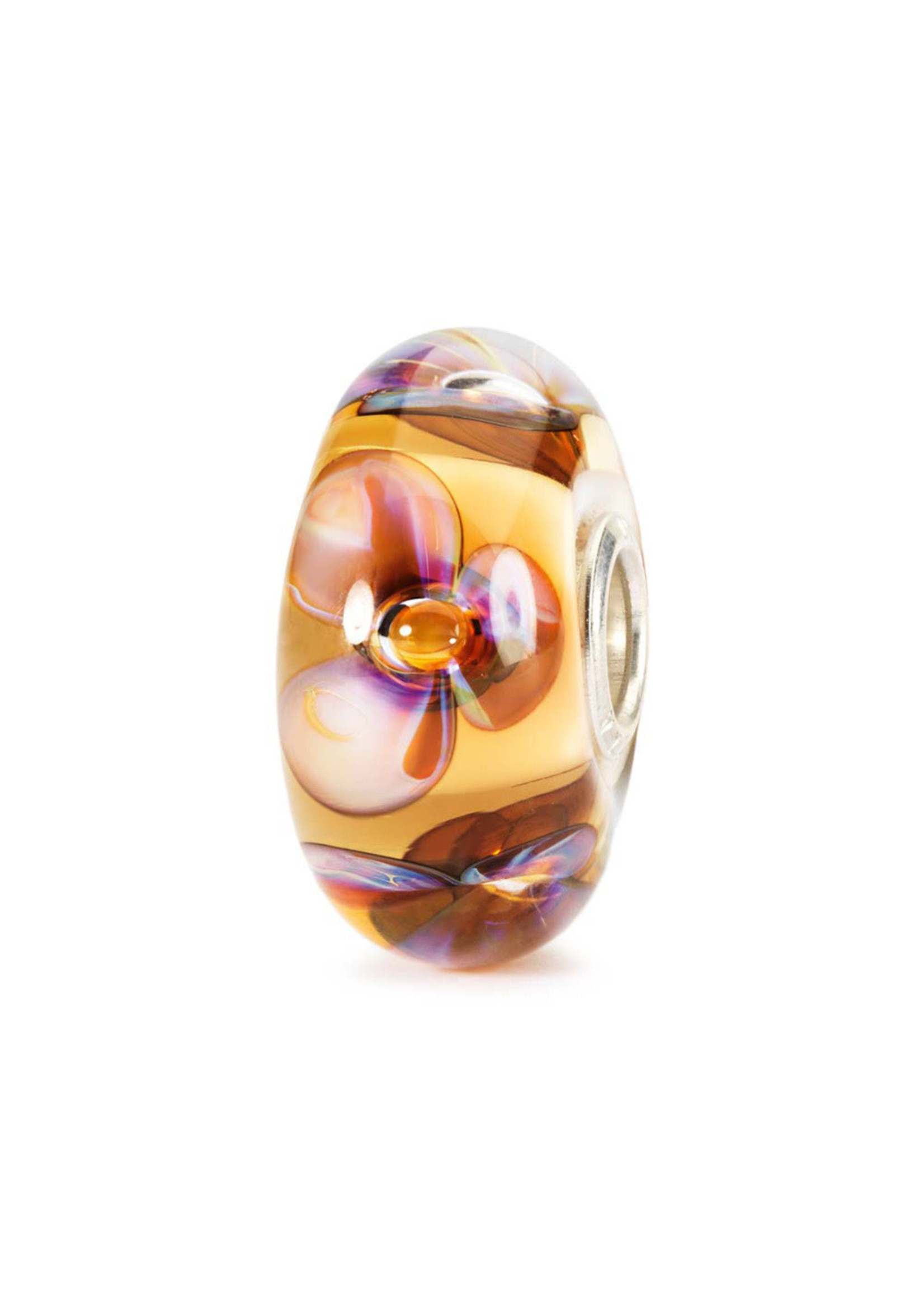 Trollbeads Trollbeads TGLBE-10169 Amber viooltjes