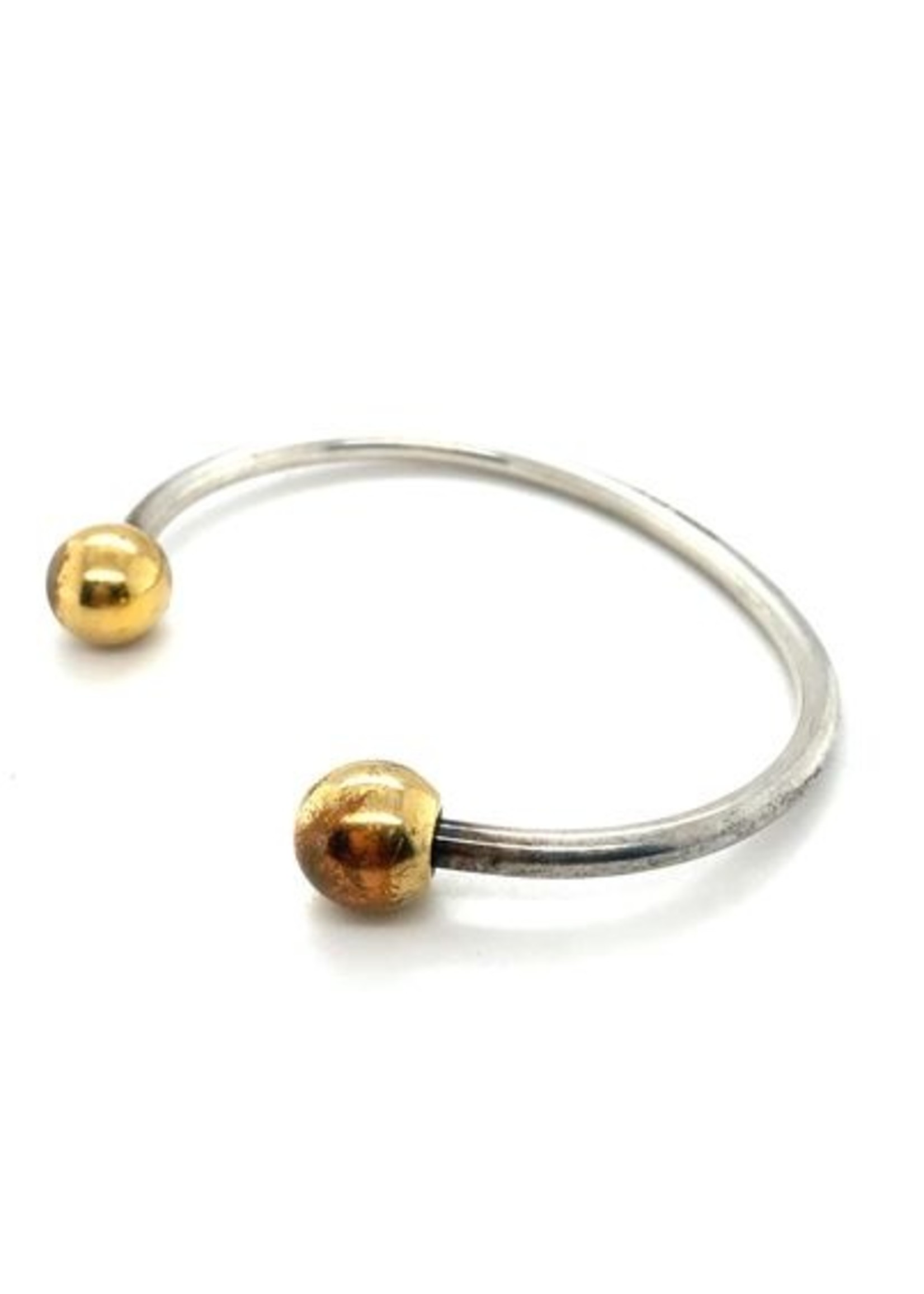 Vintage & Occasion Occasion edelstalen bicolor bangle