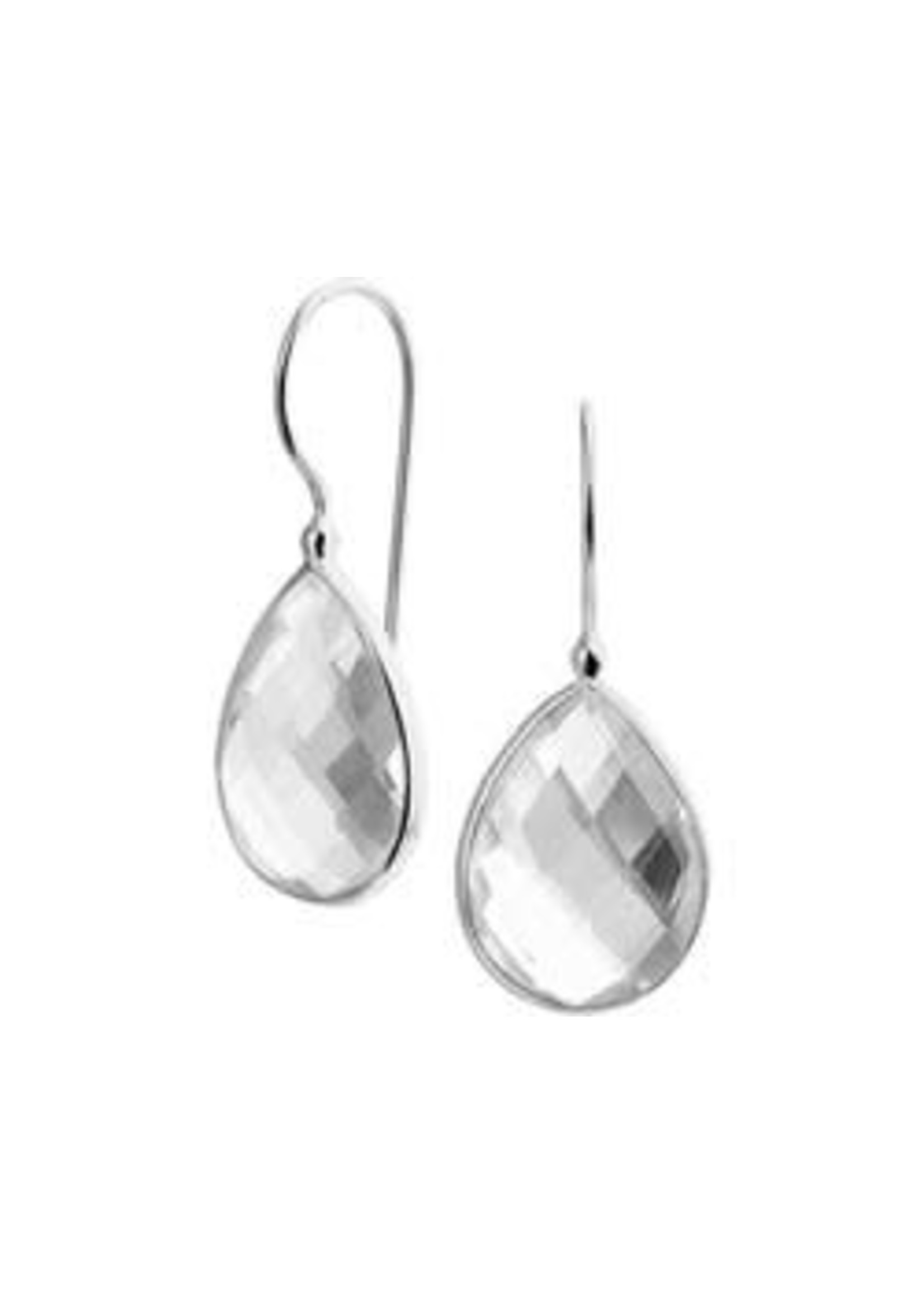 Cataleya jewels Oorhangers Franse Haak Kristal - Zilver Gerhodineerd