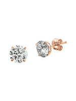 Cataleya jewels 14 karaat roodgouden oorknoppen zirkonia 6mm