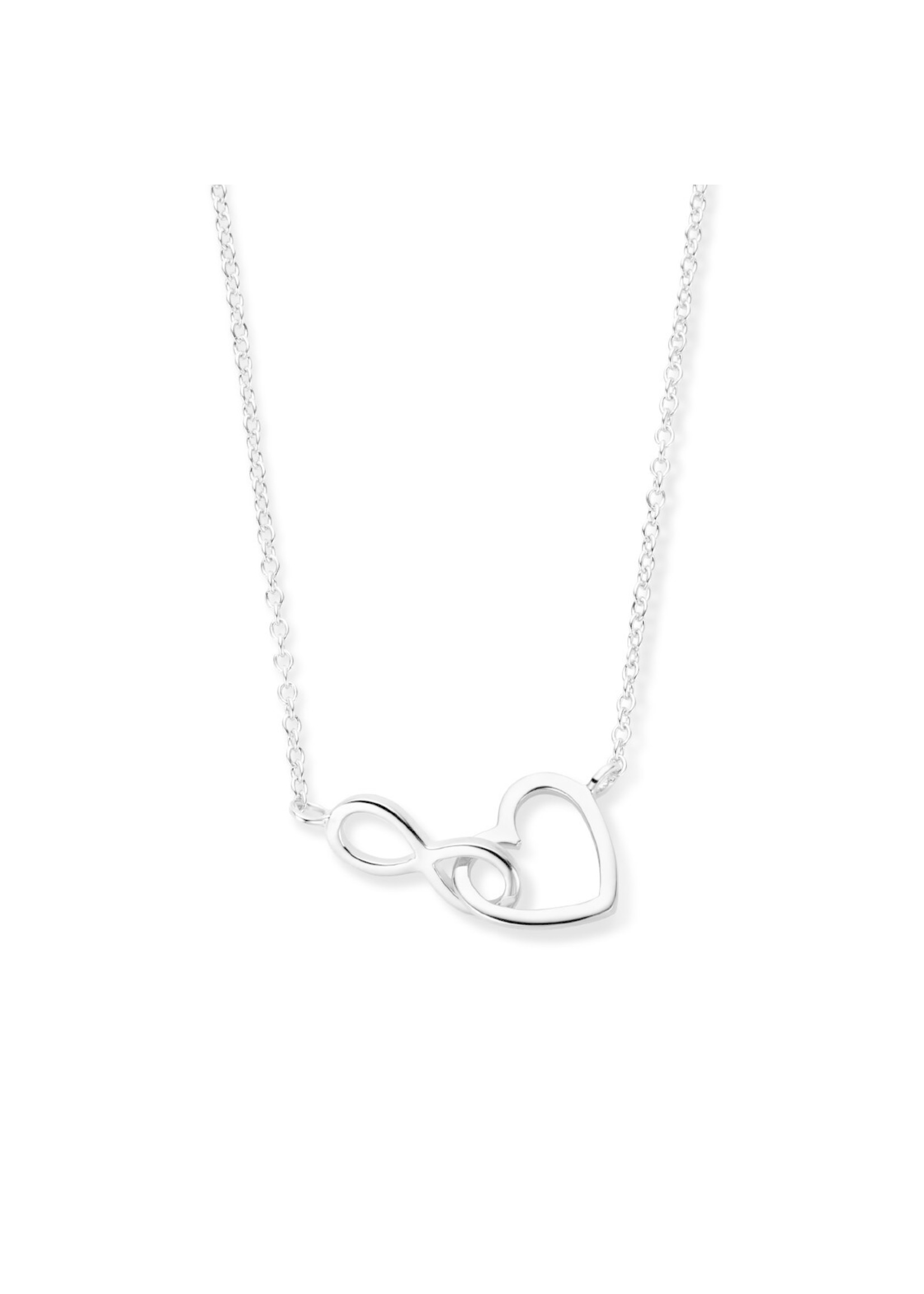 Cataleya jewels collier hart en infinity 41 + 4 cm