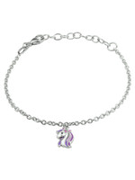 Cataleya jewels Zilveren armband eenhoorn 13 + 3 cm