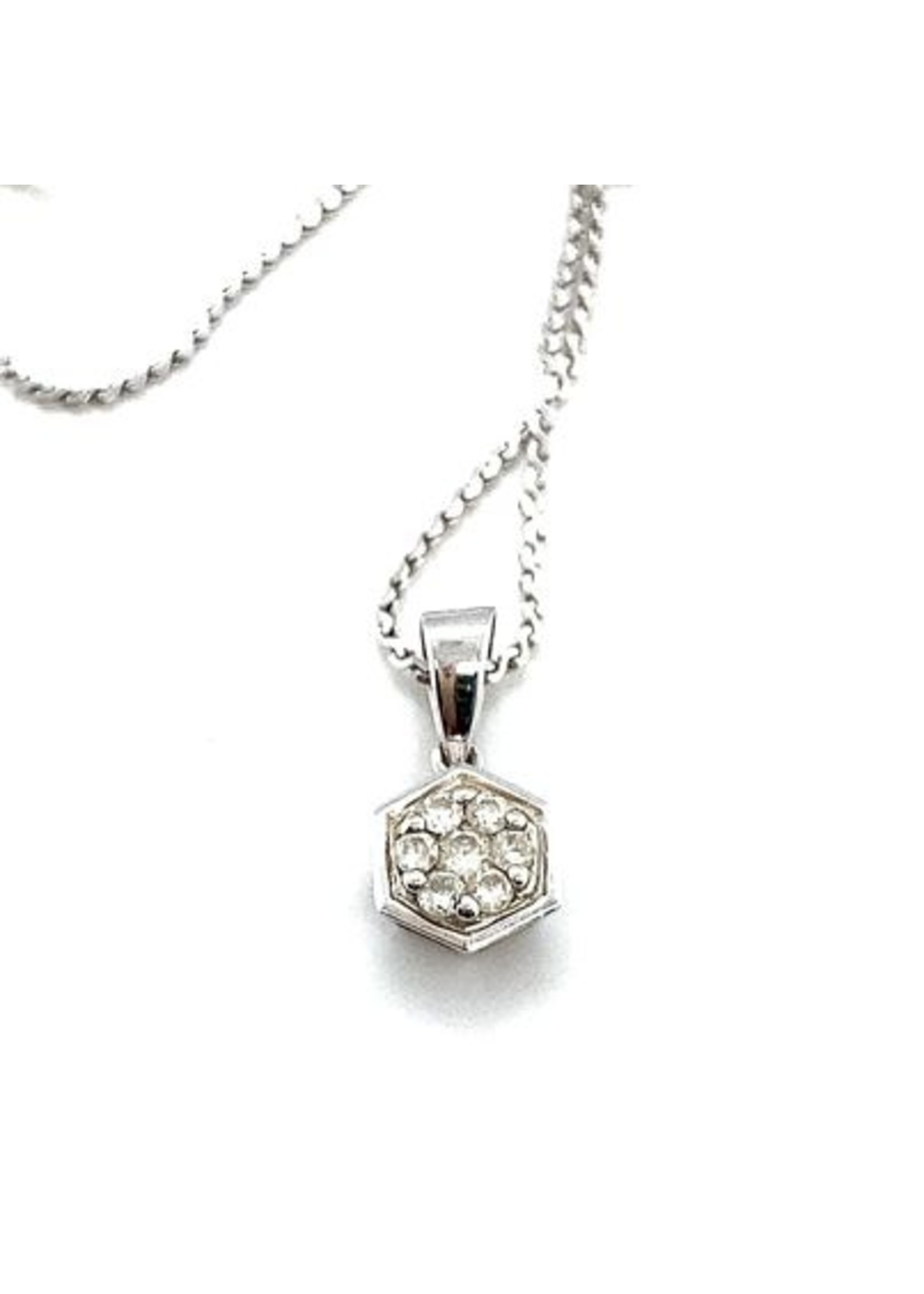 Cataleya jewels Occasion witgouden Diamond Point hanger met diamant 0.10ct