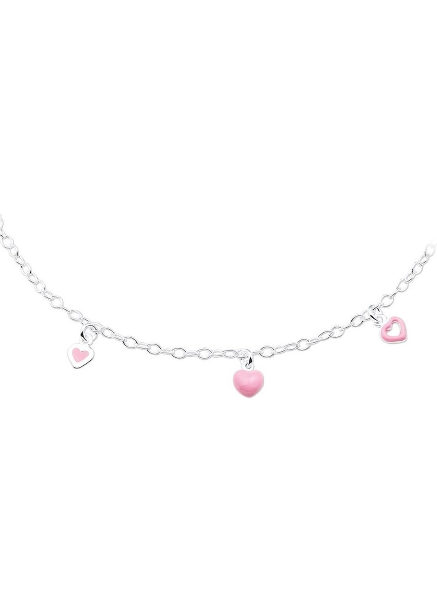 Cataleya jewels Ketting Hart 2,7 mm 38 cm - Zilver