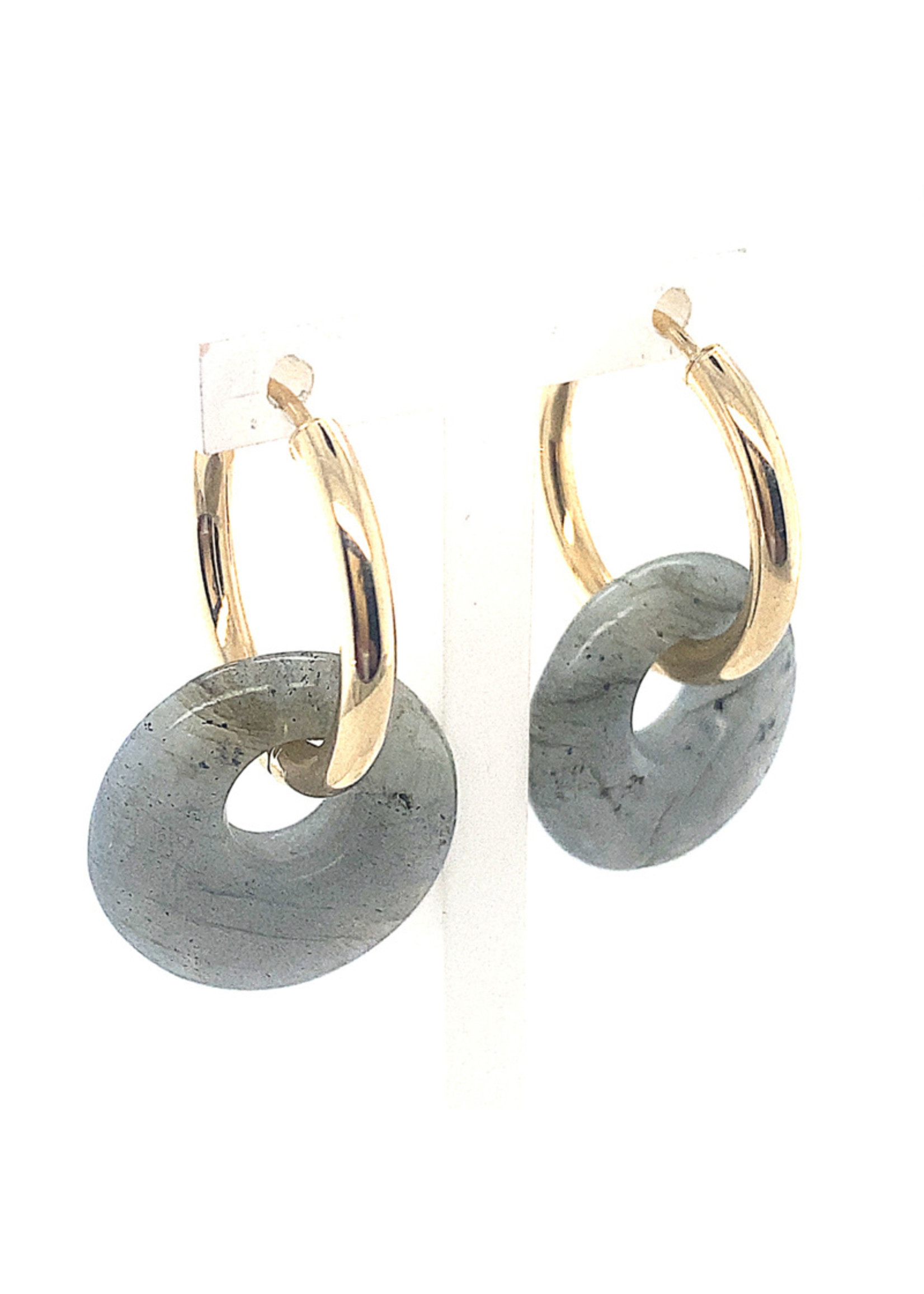 Vintage & Occasion Labradoriet hangers voor oorringen