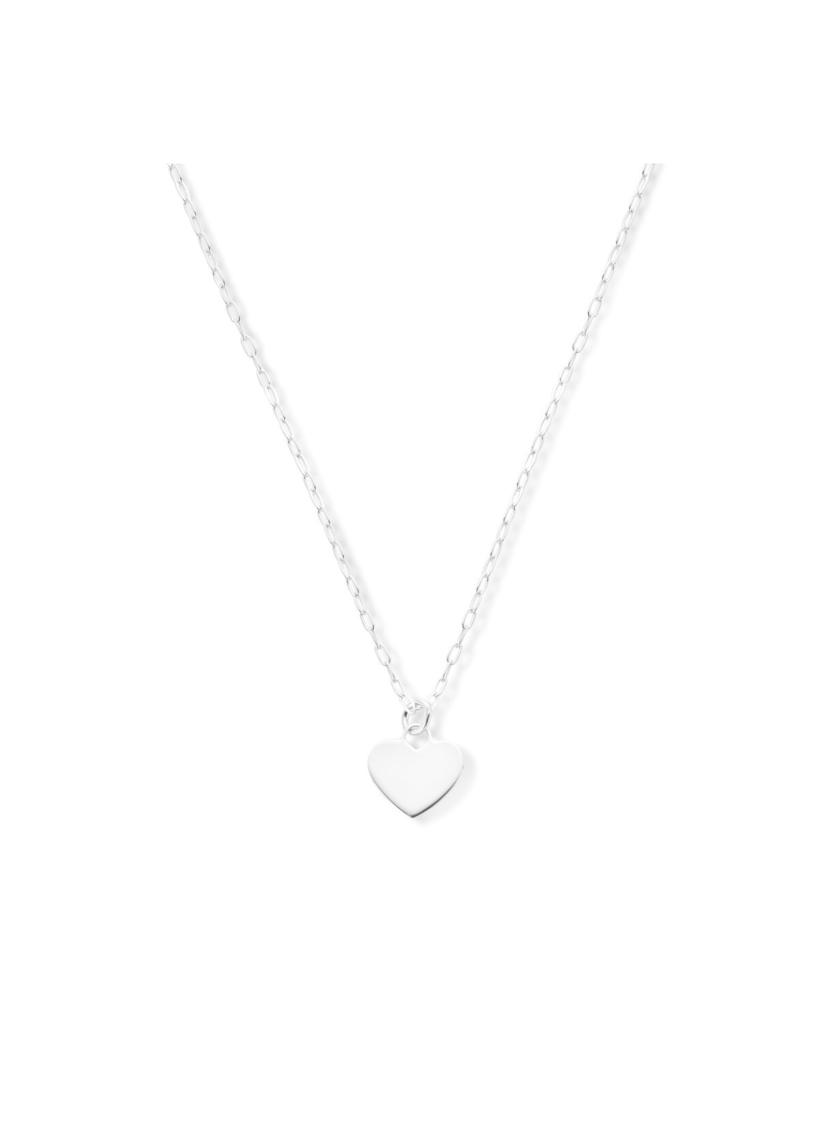 Cataleya jewels Zilveren collier hart 41 + 4 cm