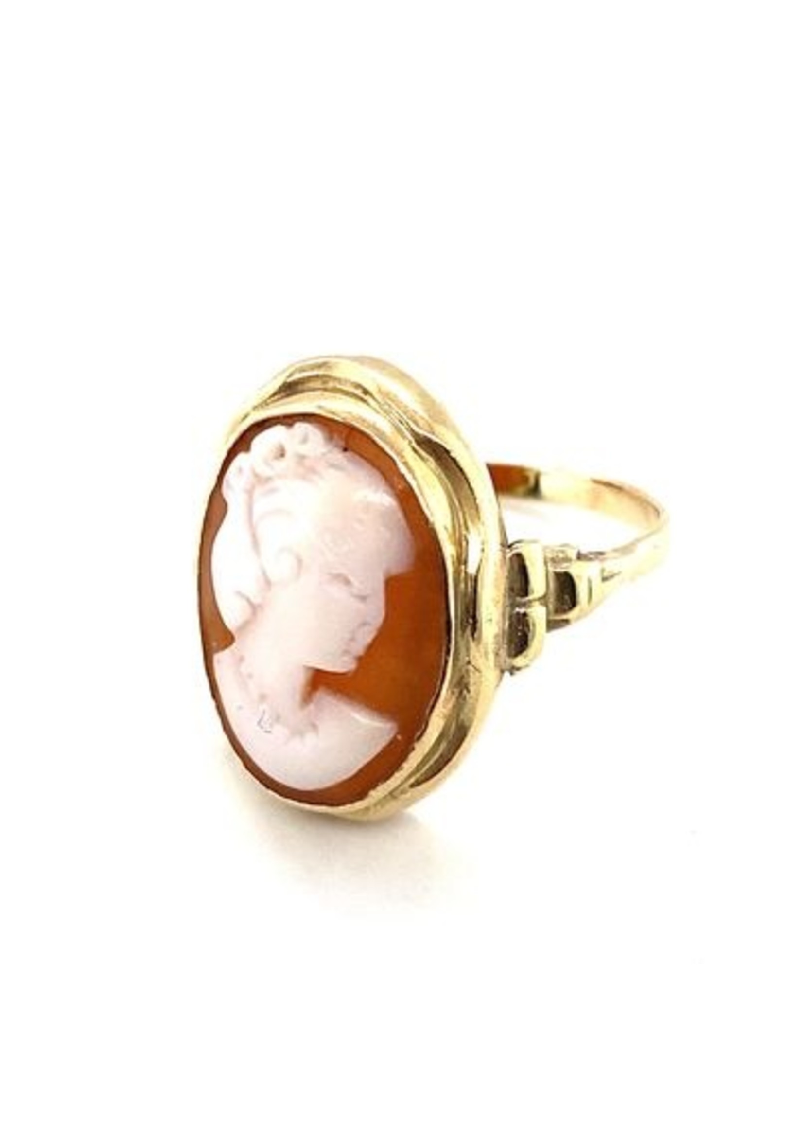 Vintage & Occasion Occasion gouden ring met een camee