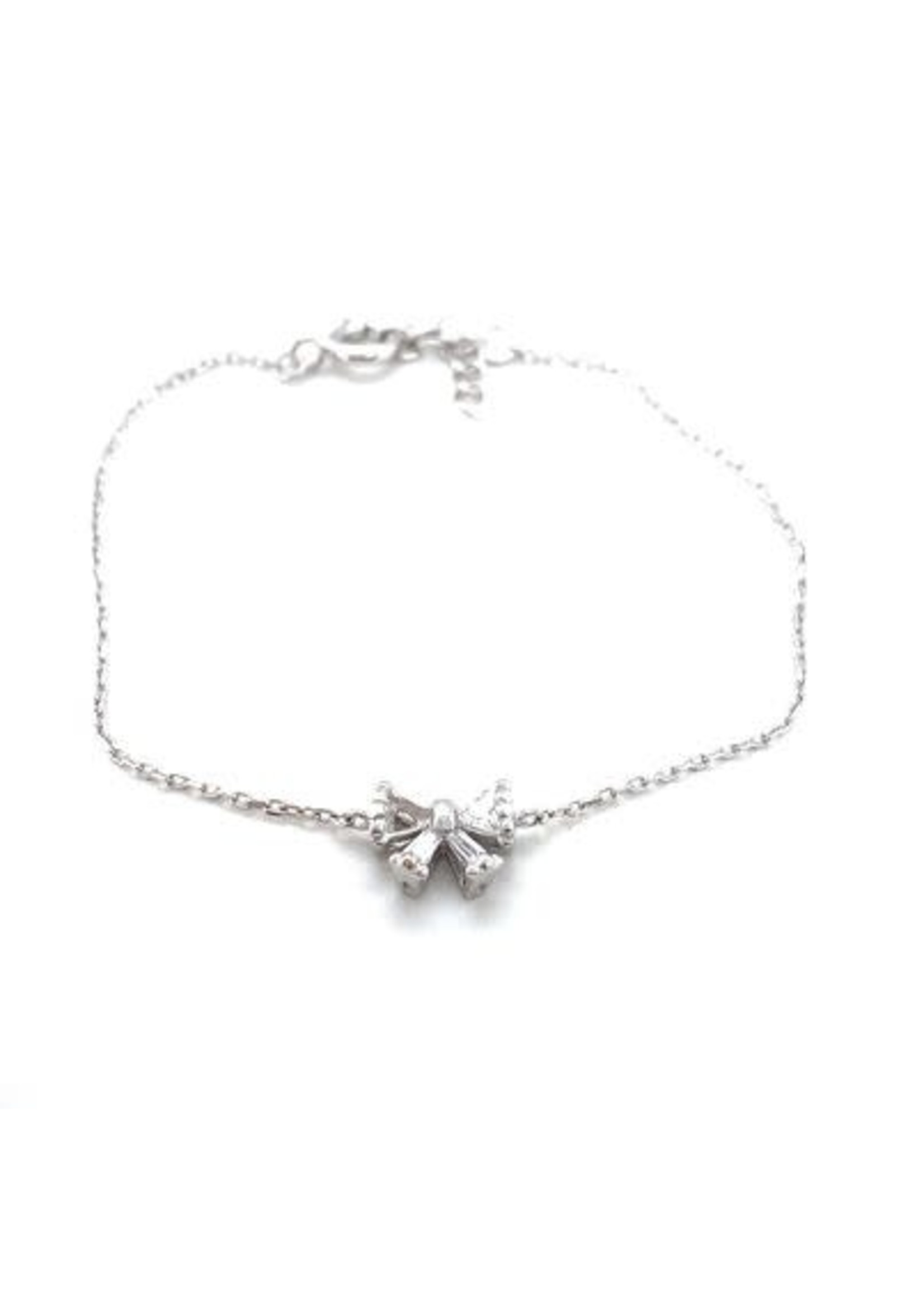 Cataleya jewels Zilveren meisjes armband met strikje 15 - 17cm