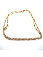 Vintage & Occasion Occasion geelgouden figaro collier 50cm