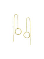 Cataleya jewels Gouden doortrekoorbellen ring
