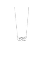 Cataleya jewels Zilveren collier hart en infinity 42 + 3 cm