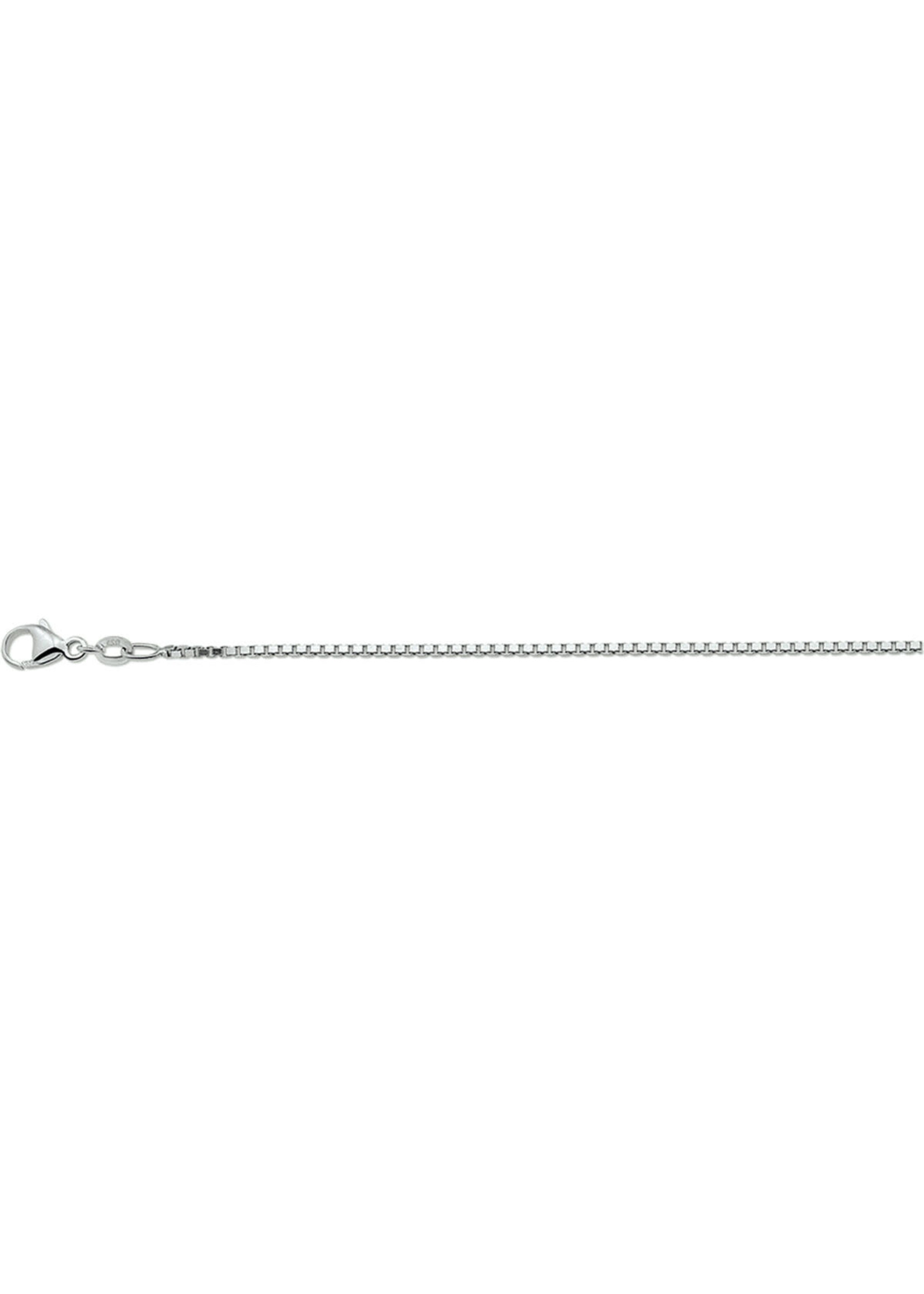 Cataleya jewels Zilver gerhodineerd collier venetiaans 1,3 mm 50cm