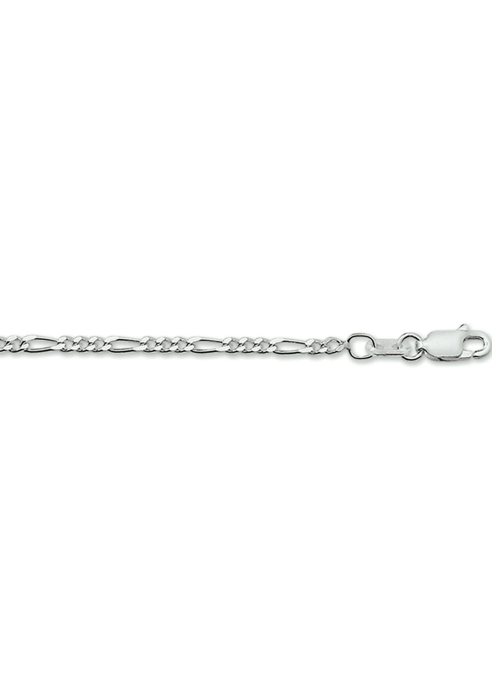 Cataleya jewels Zilveren figaro collier 2,7mm 50cm