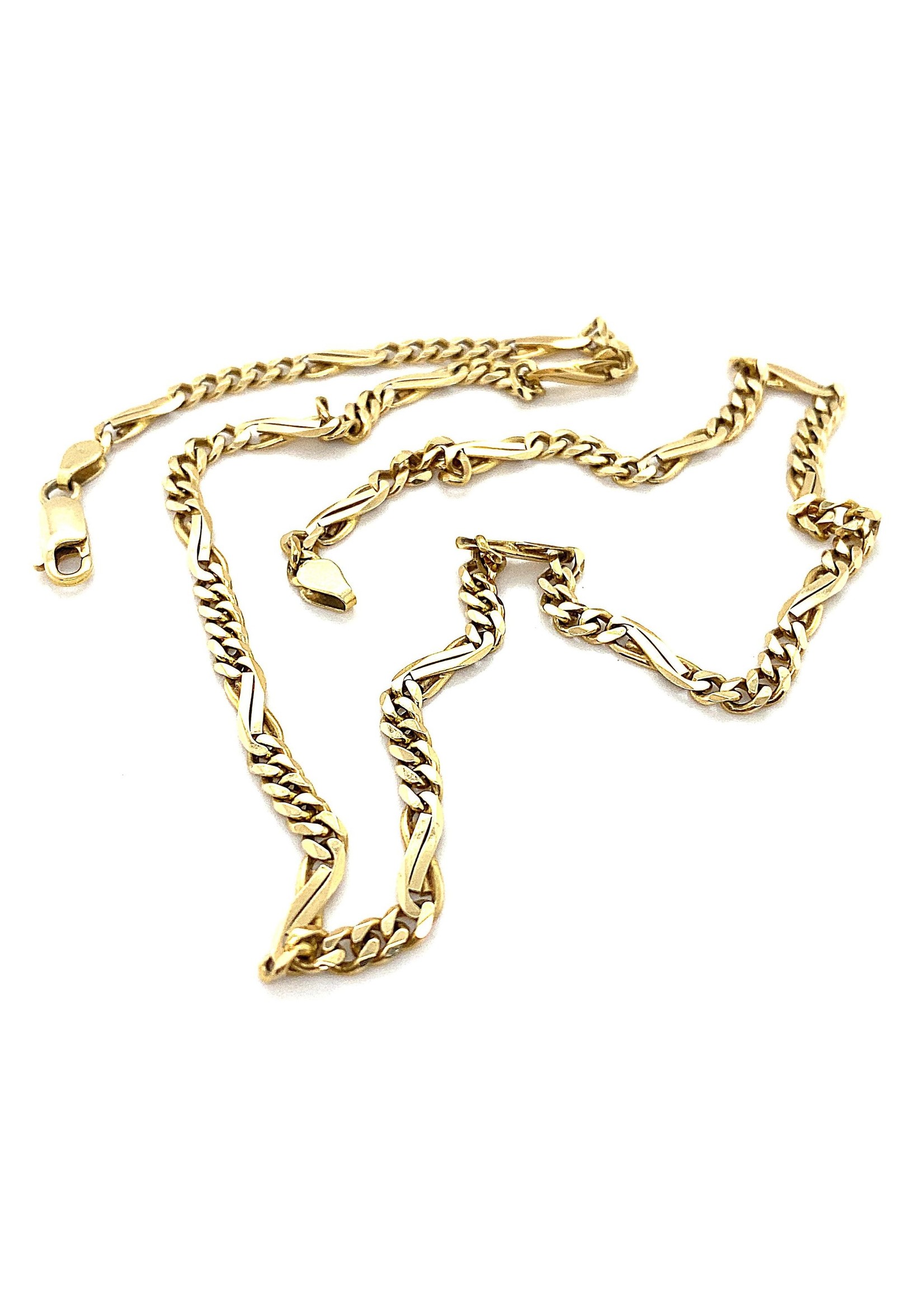 Vintage & Occasion Occasion geelgouden fantasie collier 14k - lengte 46