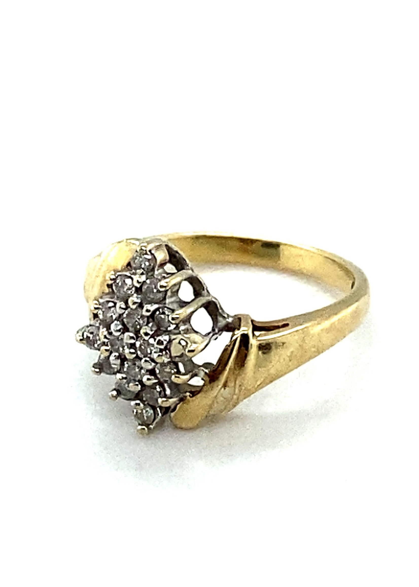 Vintage & Occasion Geelgouden briljanten ring