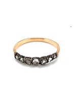 Vintage & Occasion Vintage rijring roosdiamant - maat 16.5