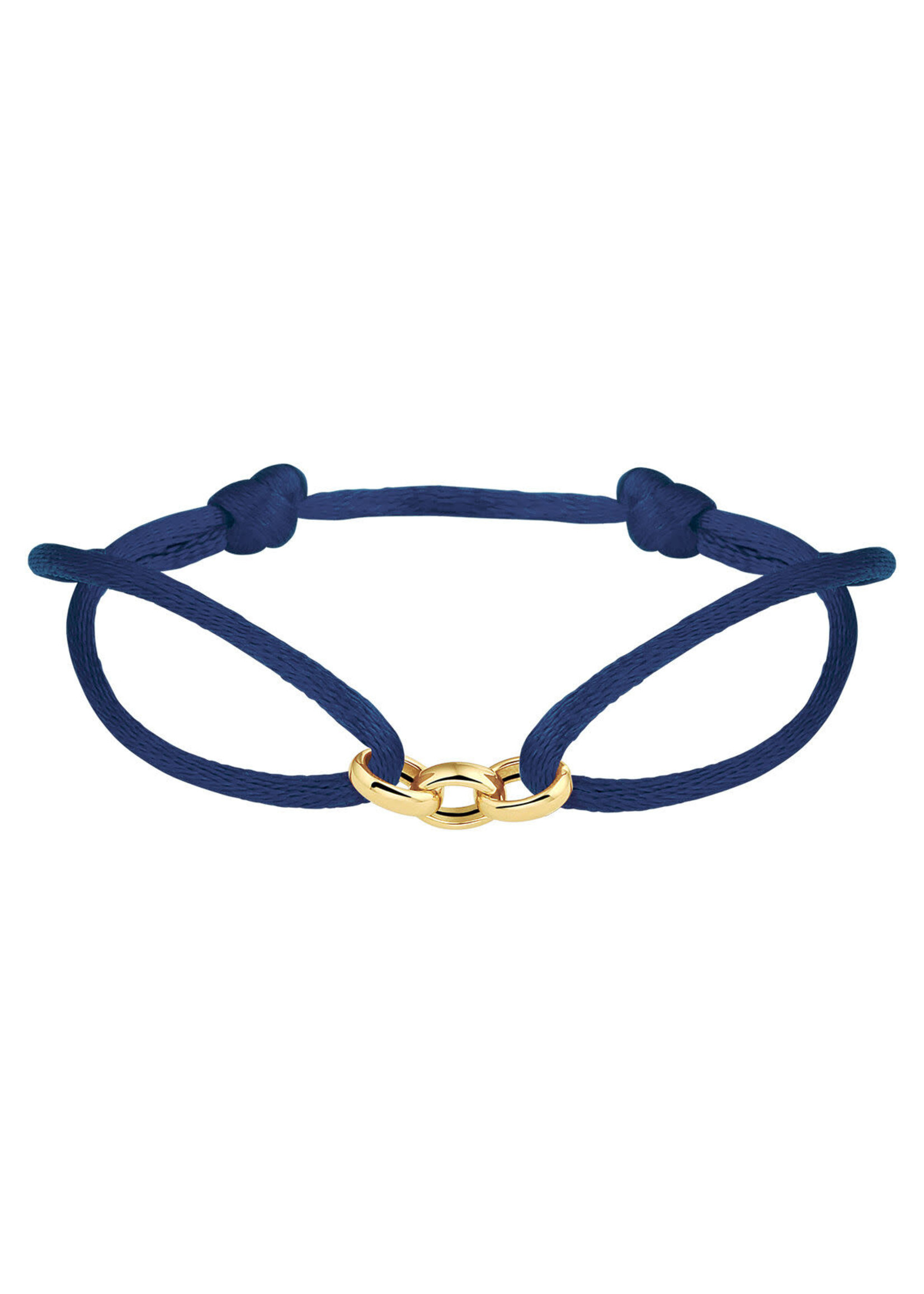 Cataleya jewels armband satijn blauw