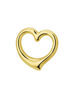Cataleya jewels hanger open  hart geelgoud 14 karaat Cataleya jewels hanger open  hart geelgoud 14 karaat