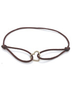 Cataleya jewels Sweetheart armband satijnkoord 14k geelgoud Cataleya jewels Sweetheart armband satijnkoord 14k geelgoud