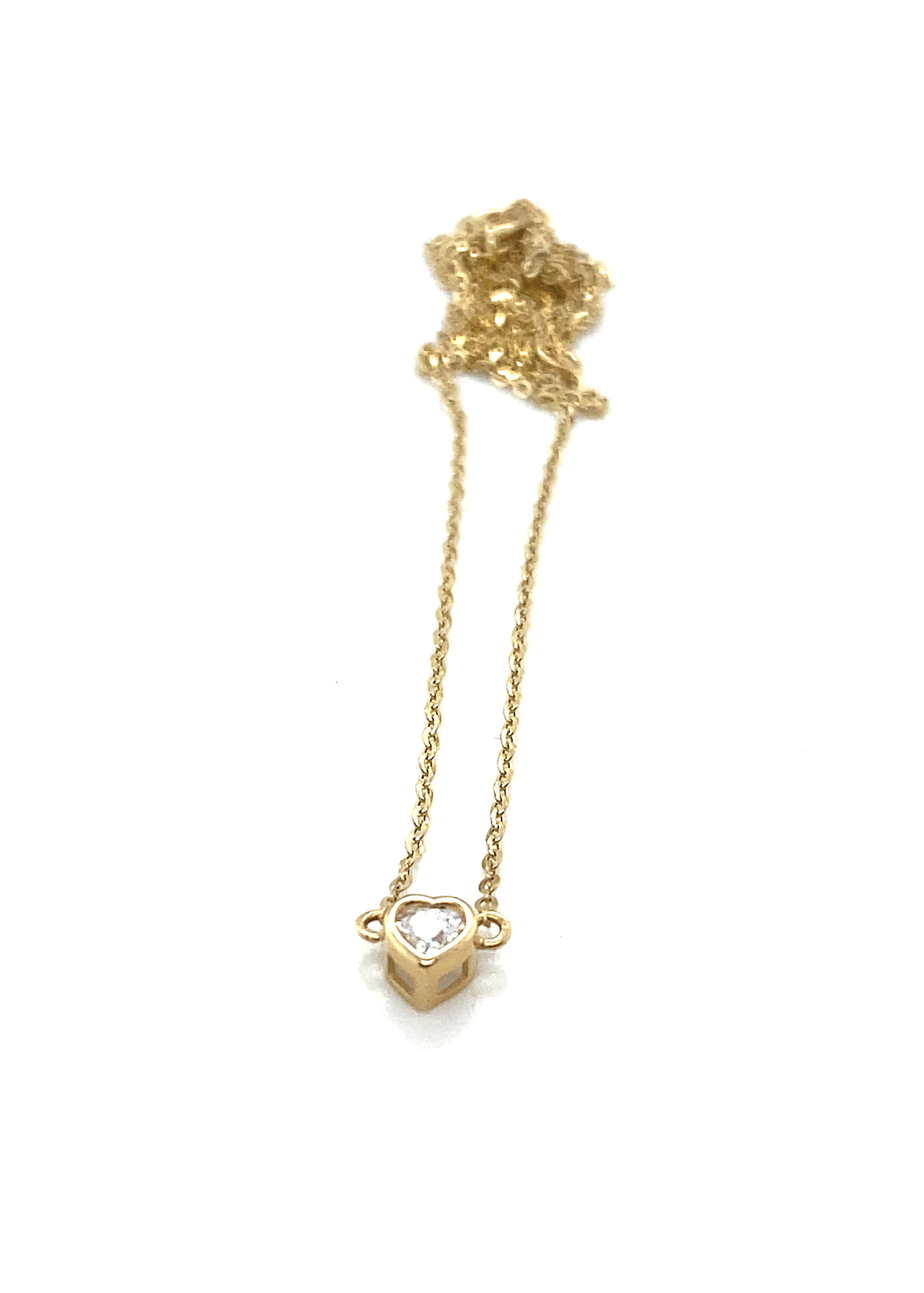 Vintage & Occasion 14krt gouden ketting met hart