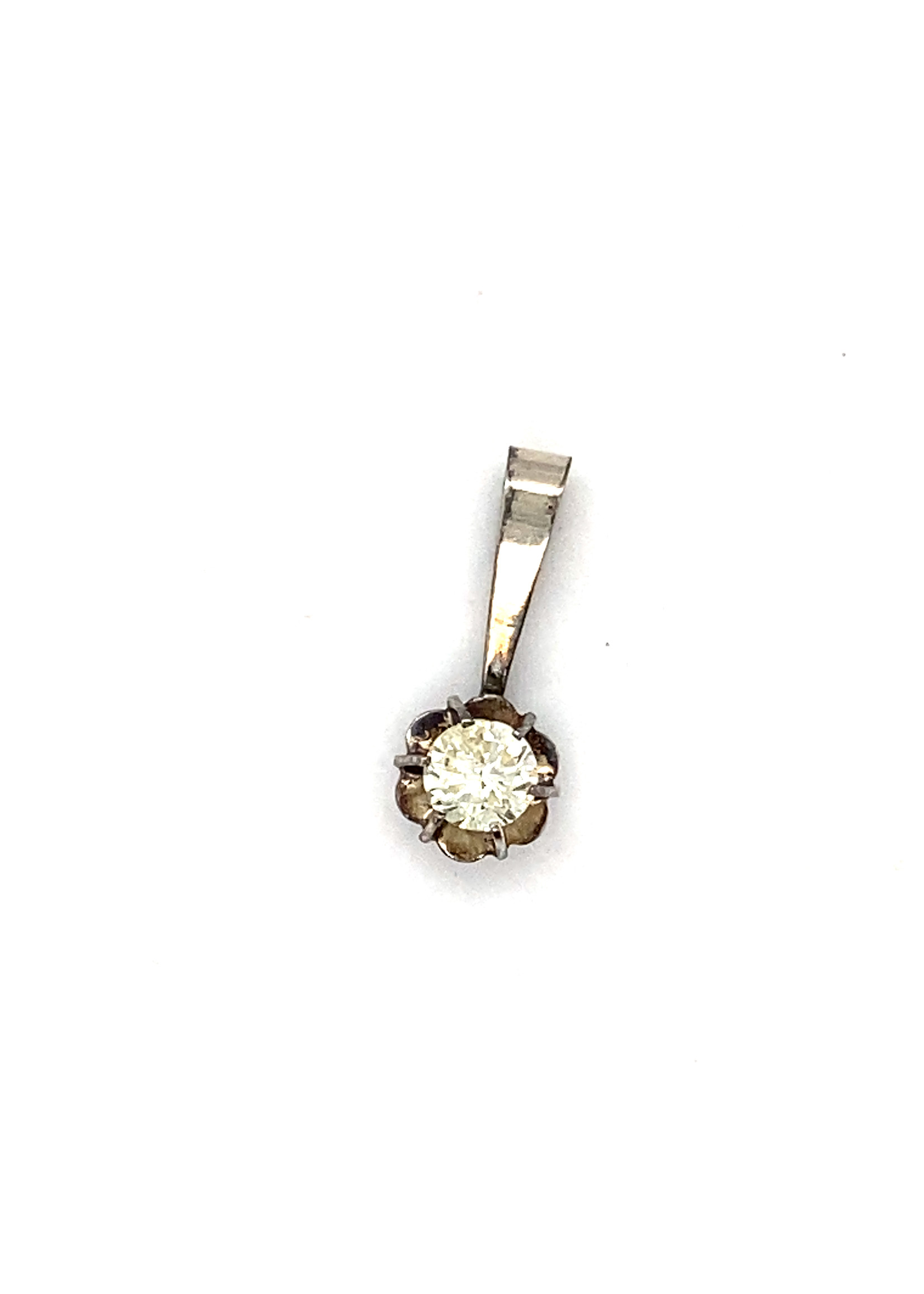 Vintage & Occasion diamanten 0.40ct solitair hanger