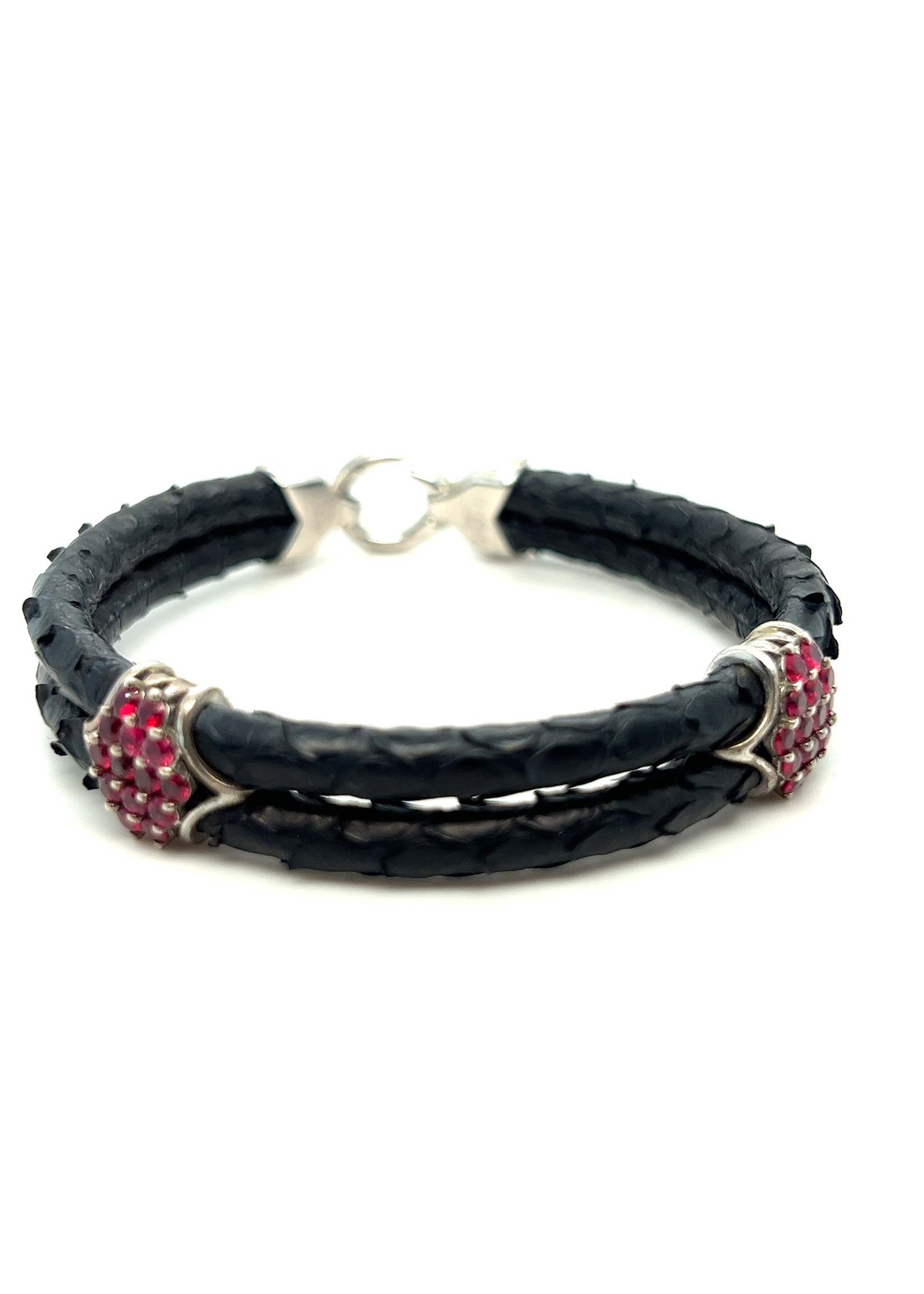 occasion stinghd armband python zilver met robijn