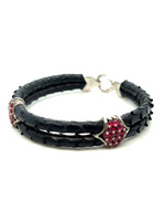 occasion stinghd armband python zilver met robijn