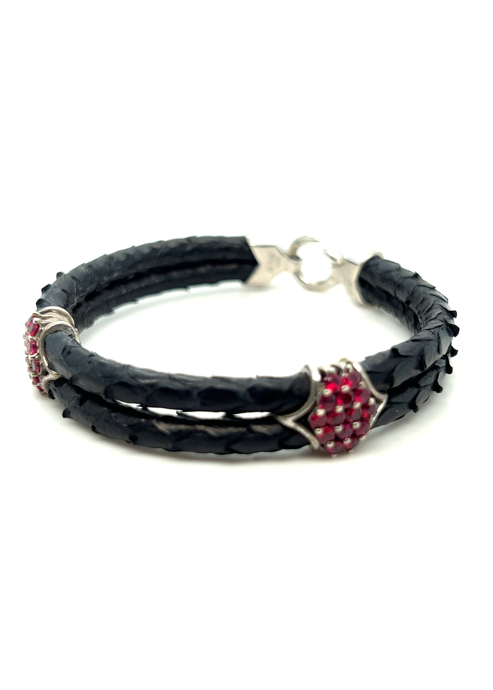 occasion stinghd armband python zilver met robijn