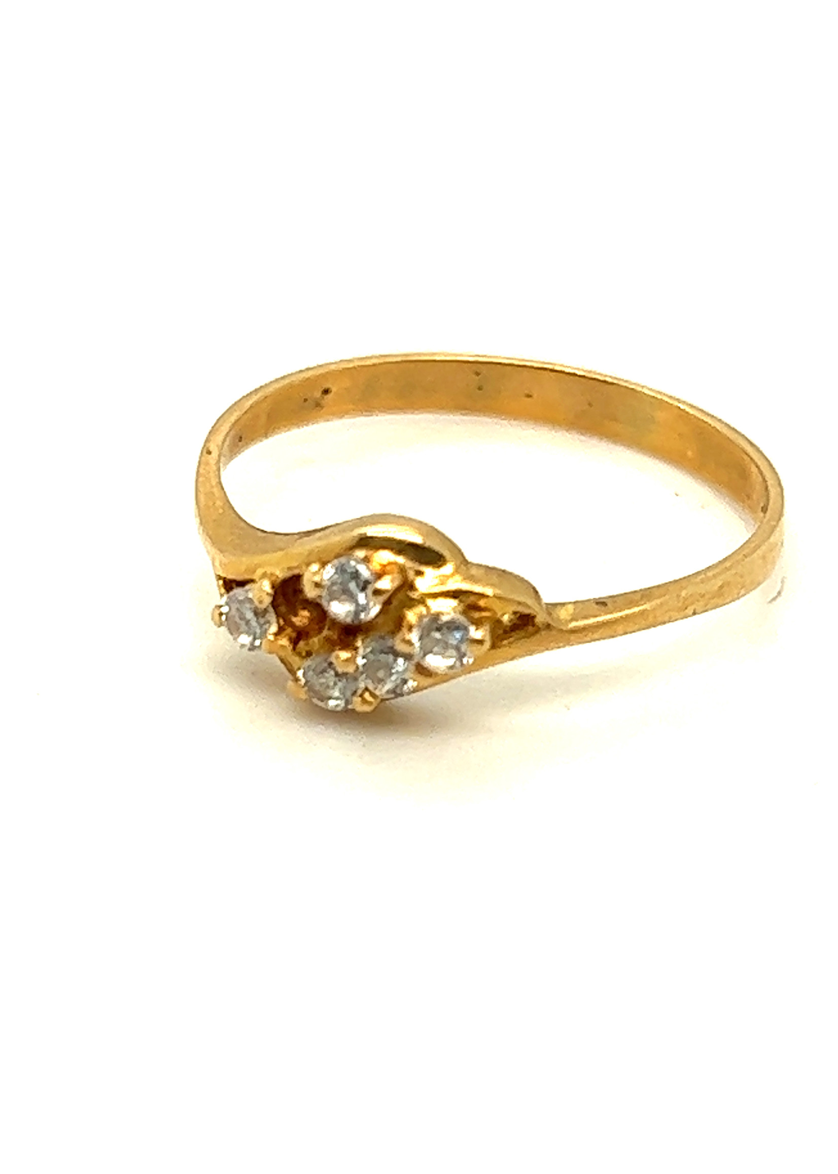 Vintage & Occasion 18krt gouden ring met briljanten