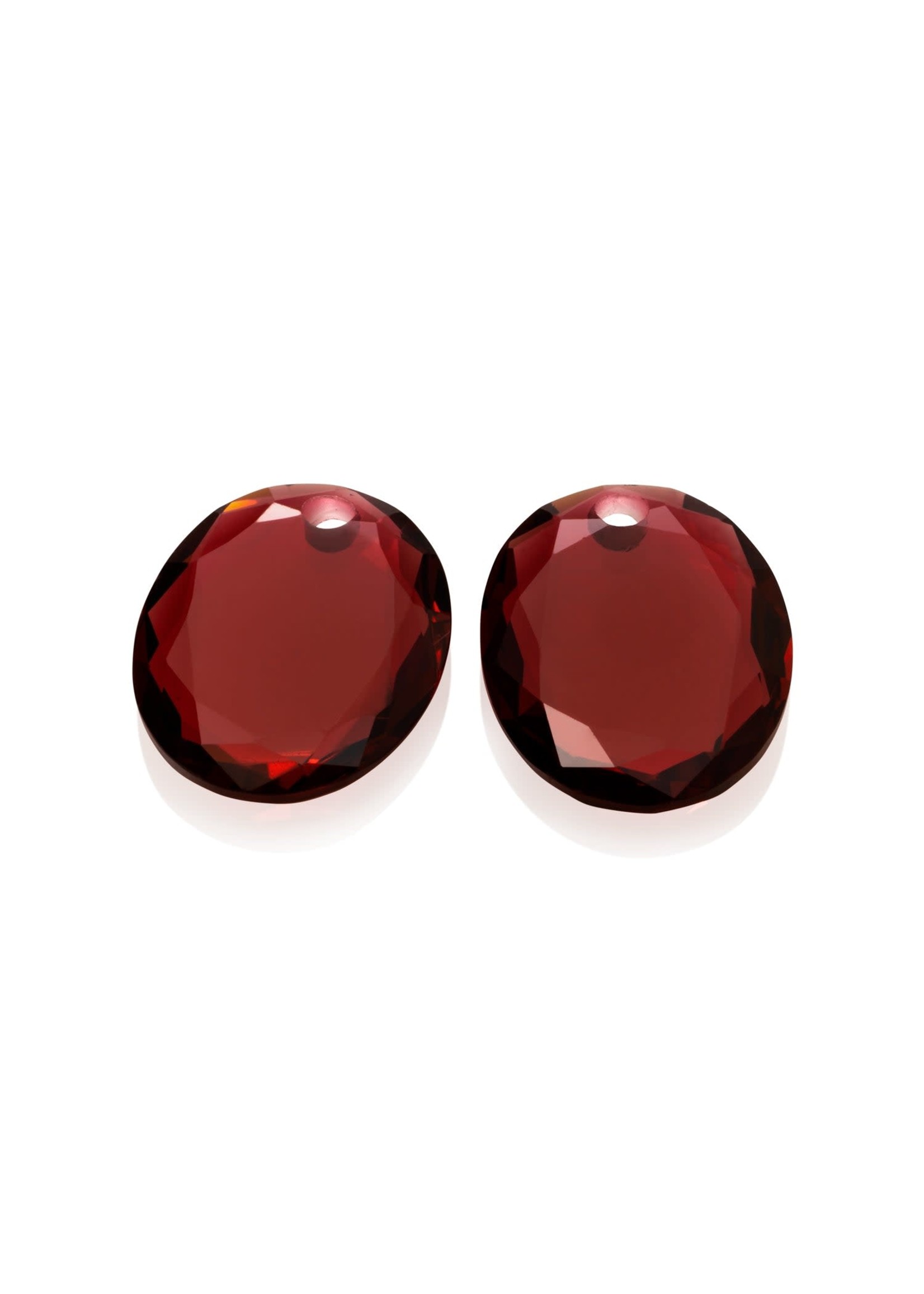 Sparkling Jewels Ruby Quartz Large Oval oorbel edelstenen