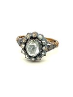 Vintage & Occasion Occasion gouden ring met roosgeslepen diamanten