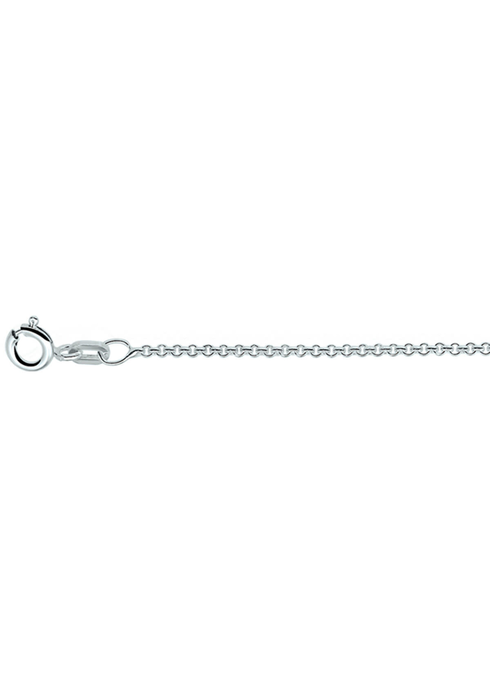 Cataleya jewels Zilveren collier anker rond 1,2 mm 38cm